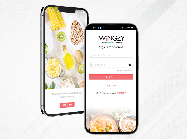 iWINGZY | Application development for food and grocery stores